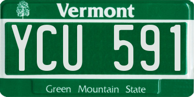 VT license plate YCU591