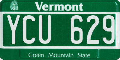 VT license plate YCU629