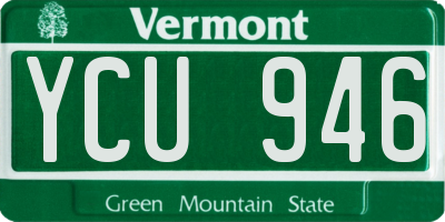 VT license plate YCU946