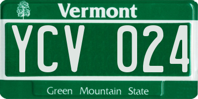VT license plate YCV024