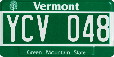 VT license plate YCV048
