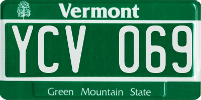VT license plate YCV069