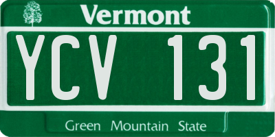 VT license plate YCV131
