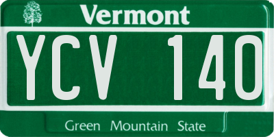 VT license plate YCV140