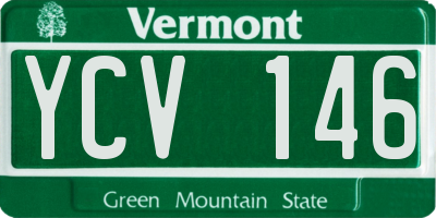 VT license plate YCV146