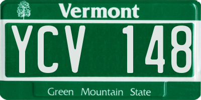 VT license plate YCV148