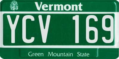 VT license plate YCV169