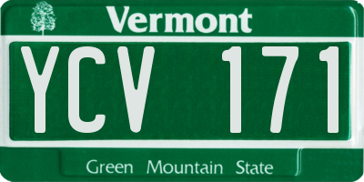 VT license plate YCV171