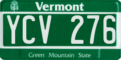 VT license plate YCV276