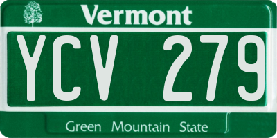 VT license plate YCV279