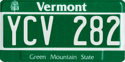 VT license plate YCV282