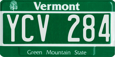 VT license plate YCV284