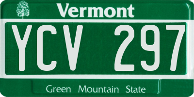 VT license plate YCV297