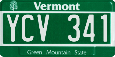 VT license plate YCV341