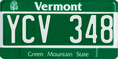 VT license plate YCV348