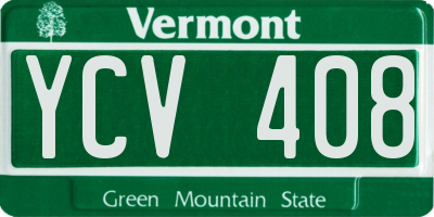 VT license plate YCV408