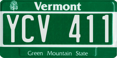 VT license plate YCV411