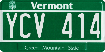 VT license plate YCV414