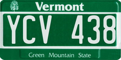 VT license plate YCV438