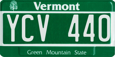 VT license plate YCV440