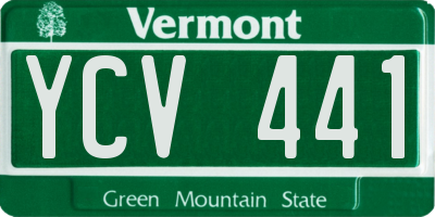 VT license plate YCV441