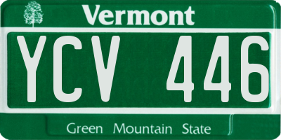 VT license plate YCV446