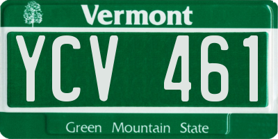 VT license plate YCV461