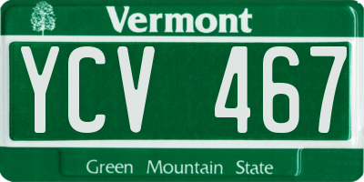 VT license plate YCV467