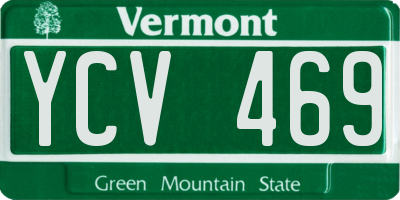 VT license plate YCV469
