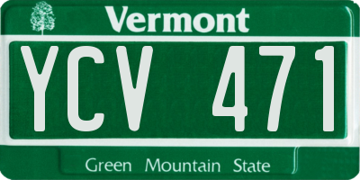 VT license plate YCV471