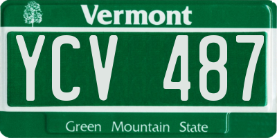 VT license plate YCV487