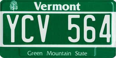 VT license plate YCV564