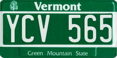 VT license plate YCV565