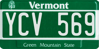 VT license plate YCV569