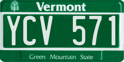 VT license plate YCV571