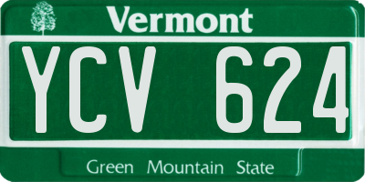 VT license plate YCV624