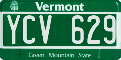 VT license plate YCV629