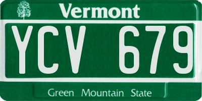 VT license plate YCV679