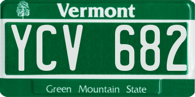 VT license plate YCV682