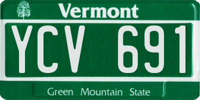 VT license plate YCV691