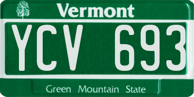 VT license plate YCV693
