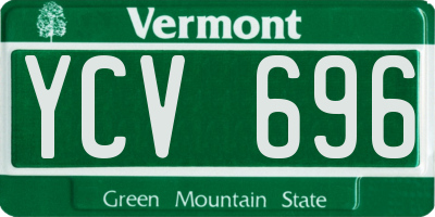 VT license plate YCV696