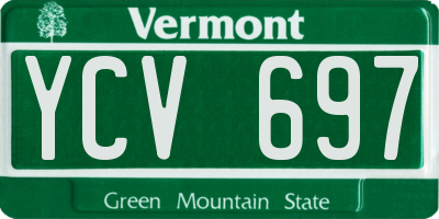 VT license plate YCV697