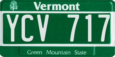 VT license plate YCV717