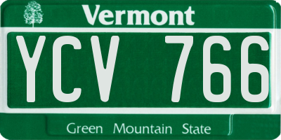 VT license plate YCV766