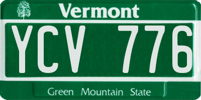 VT license plate YCV776