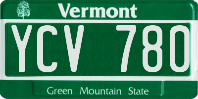 VT license plate YCV780