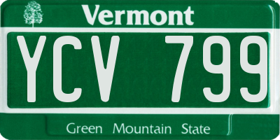 VT license plate YCV799