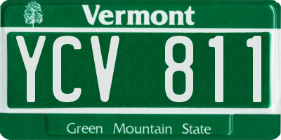VT license plate YCV811