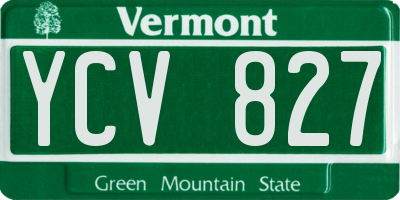 VT license plate YCV827